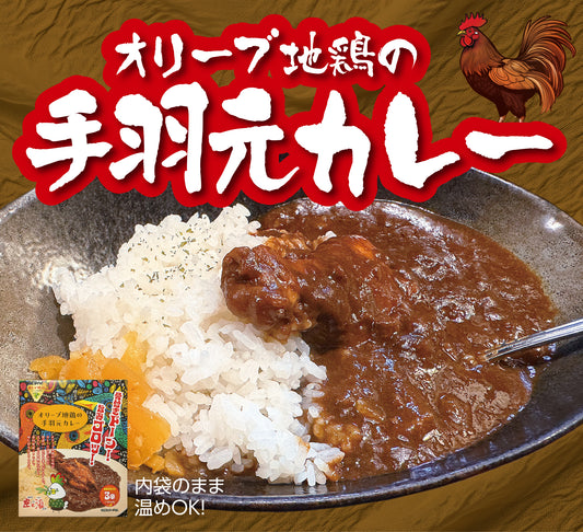 オリーブ地鶏の手羽元カレー