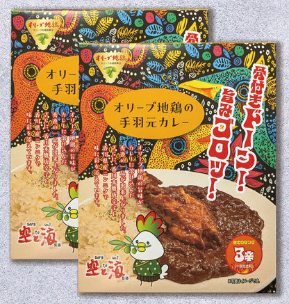 オリーブ地鶏の手羽元カレー